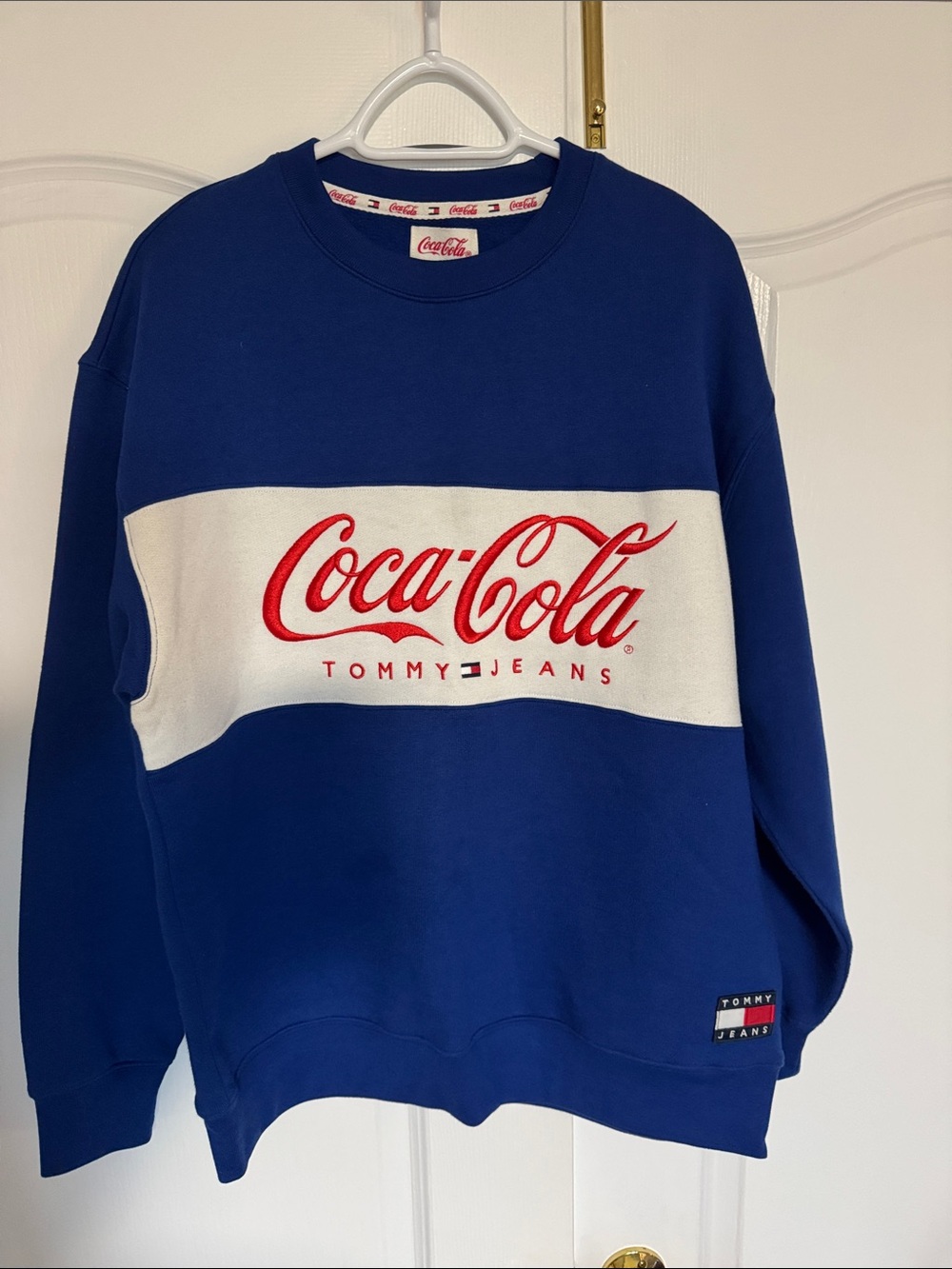 Tommy Jeans x Coca-Cola Blue Logo Crewneck Sweater